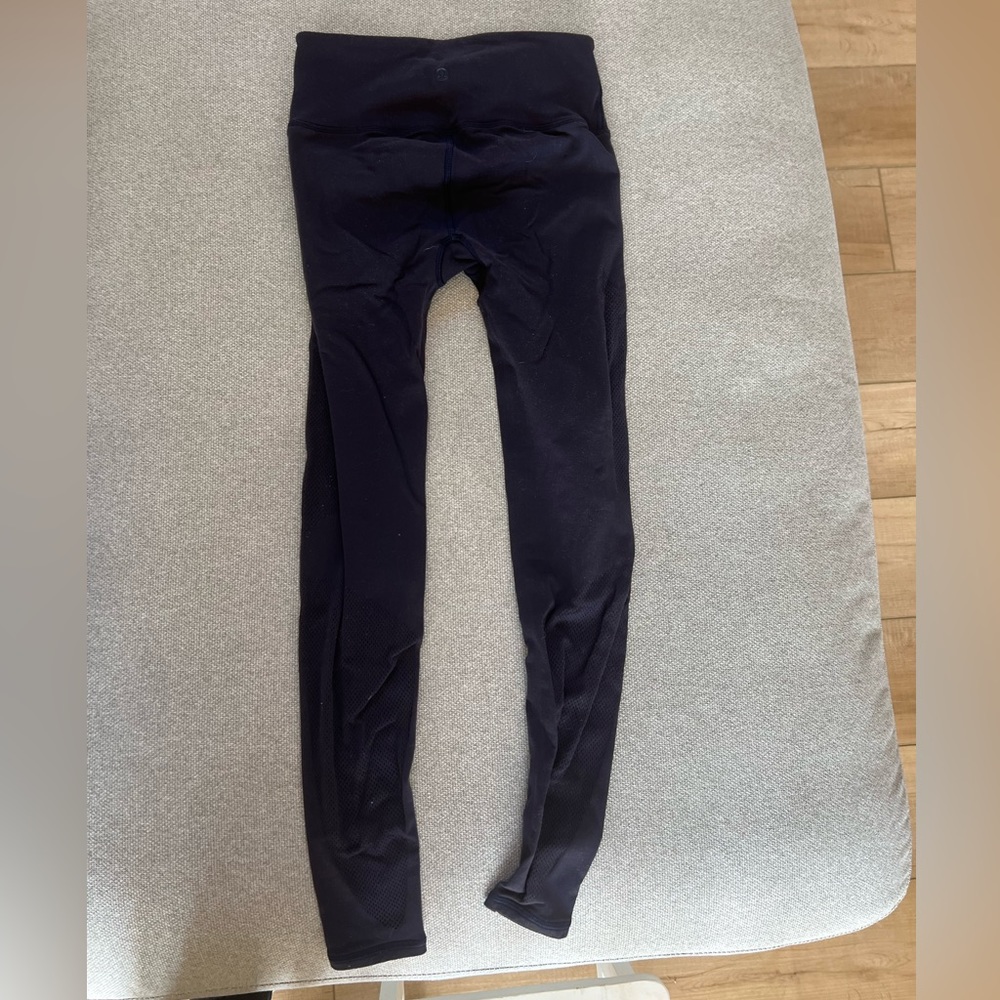 Purplish/Navy Lululemon 25” mesh leggings